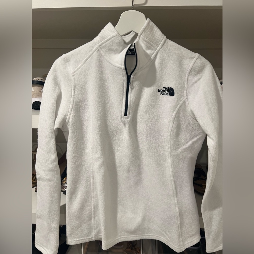 North Face 3/4 zip up.  Super soft.  Used but good condition